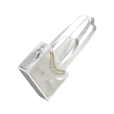 GroceryBags Creative imitation platinum bag printed woven bag cobalt white small fitness leisure bag